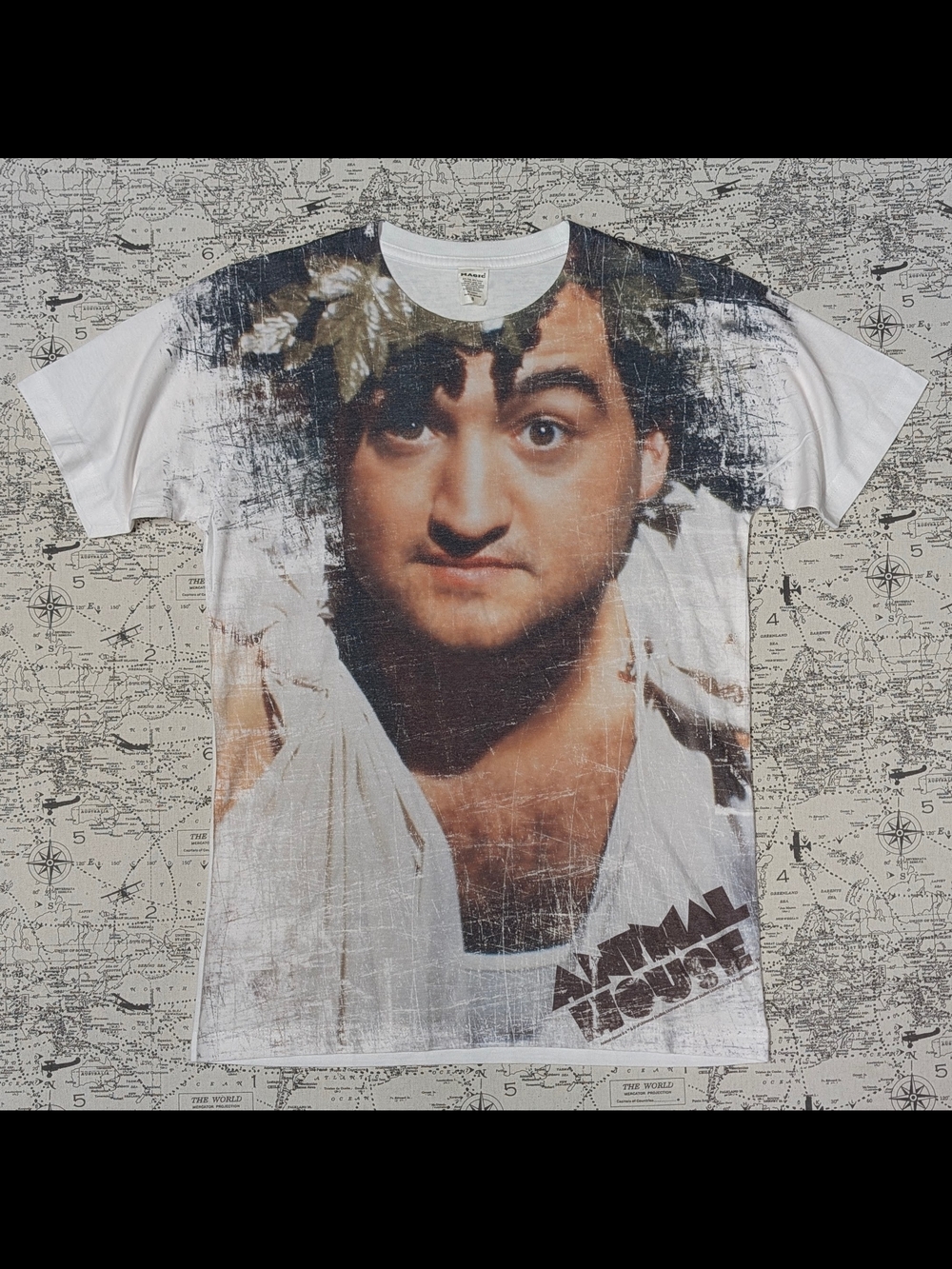 Vintage Animal House/ John Belushi AOP Graphic Tee Size Small